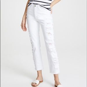 3x1 Higher Ground Lace Boyfriend Crop Jeans